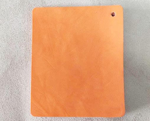 SECO002 Eco-friendly cowhide leather orange